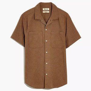 Madewell Crinkle Cotton Easy Short Sleeve Shirt